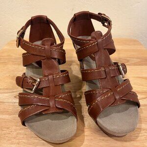 Women's Brown Leather Sandals